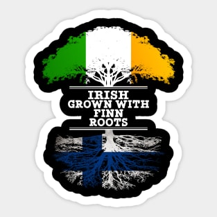 Irish Grown With Finn Roots - Gift for Finnish With Roots From Finland Sticker